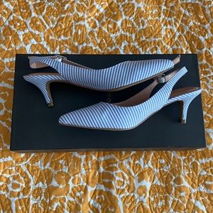 Striped Halogen Elyse Slingback Sandals